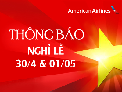 Thông báo nghỉ lễ 30/04 & 01/05